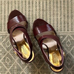 Michael Kors Deep Burgundy Heels